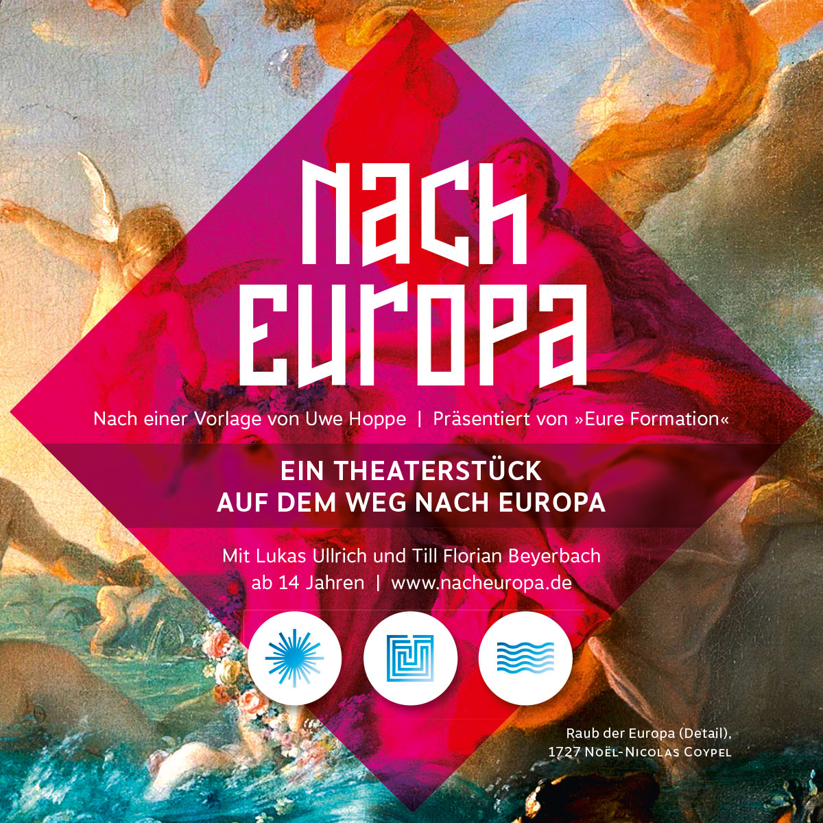Plakat zum Theaterstück Nach Europa