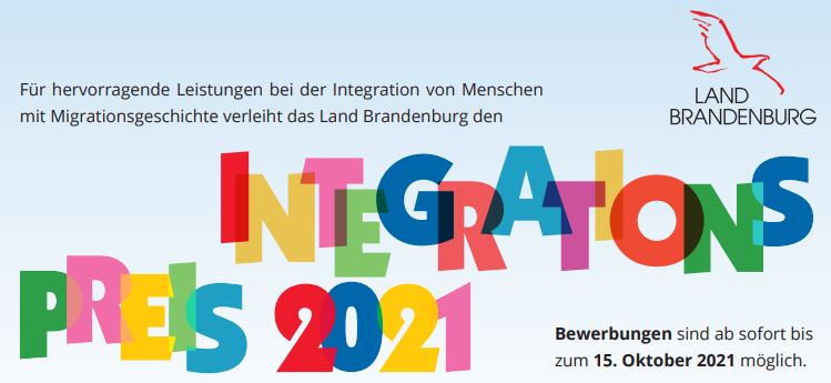 Banner_Landesintegrationspreis 2021 Land Brandenburg