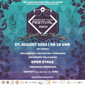 Beat der Vielfalt - Generation Youth Festival 2022 am 27. August 2022 im Oranienwerk, Oranienburg.