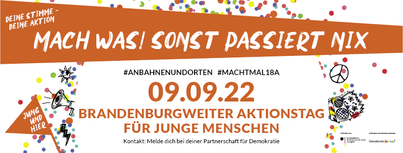 9.9.2022: Seit 2 Jahren gibt es die Aktion #anbahnenundorten in Brandenburg.