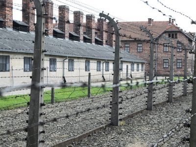Fotoaufnahme von der Gedenkstätte Auschwitz