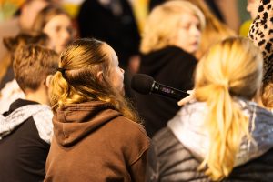 Foto von der 3. Kinder- und Jugendkonferenz in Oberhavel am 13. Dezember 2023 in Zehdenick.