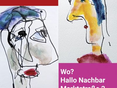 Flyer zum Theaterworkshop von "Hallo Nachbar" Zehdenick am 11. August in Zehdenick